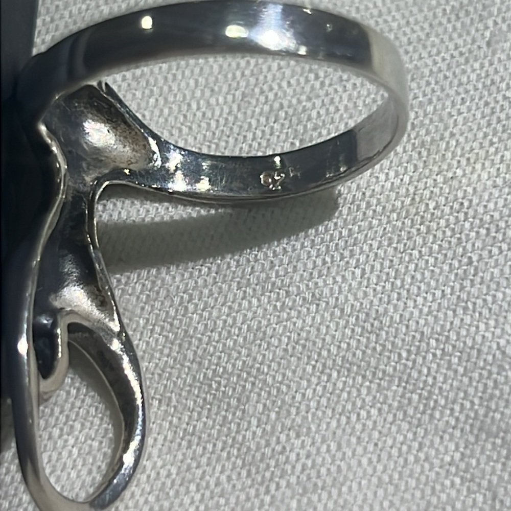 Women’s Goddess Yoga Inspired Sterling Silver Ring - Picture 3 of 4